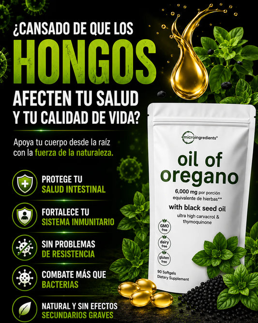 Cápsulas de Aceite de Orégano (Pack de 90 Cápsulas Blandas)