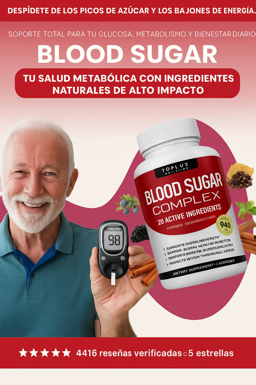 BLOOD SUGAR-Controla tus niveles de azúcar